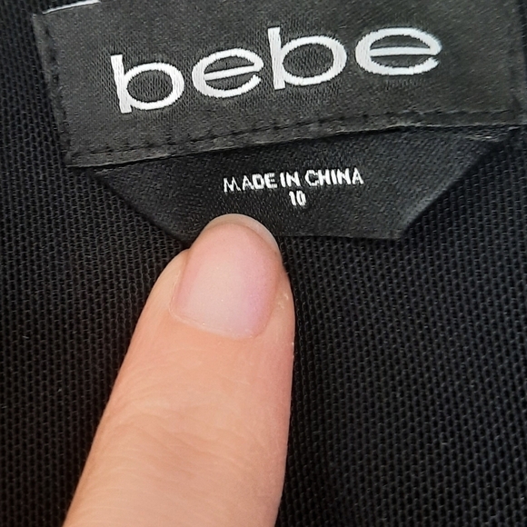 Bebe Sequined Embellished V-Neck Reputation Style Romper 10 - Picture 5 of 7